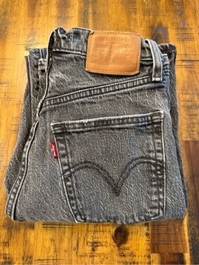 🍒Vintage LEVI'S ribcage straight ankle jeans hi-rise sz 24 punk grunge 5 button